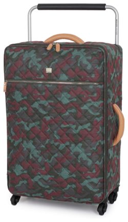 IT Luggage - World Lightest Large Quilted Camo 4 Wheel Case